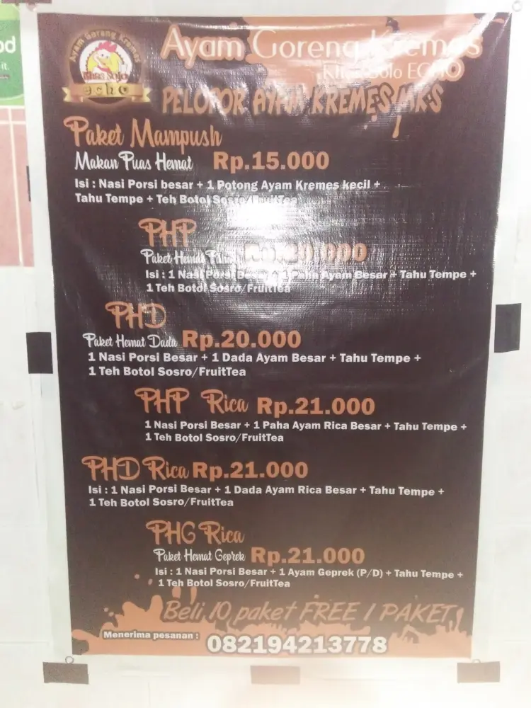 AYAM GORENG KREMES KHAS SOLO ECHO - Batua Raya 4