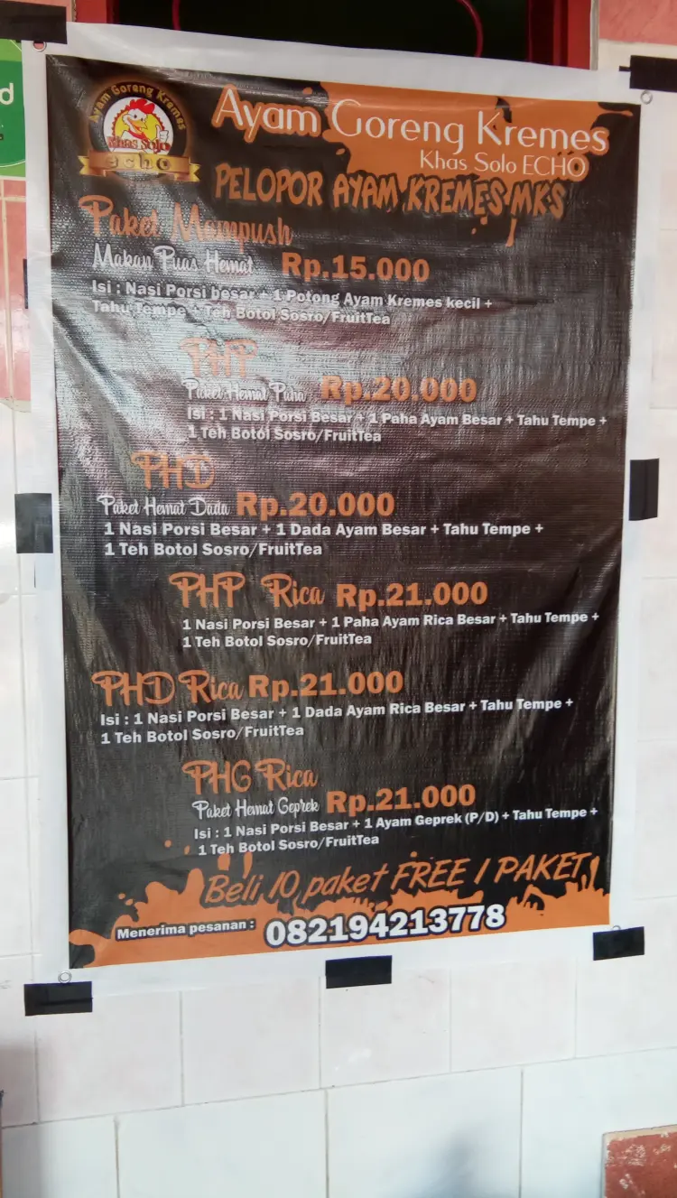 AYAM GORENG KREMES KHAS SOLO ECHO - Batua Raya 3