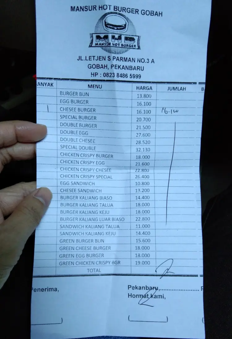 Mansur Hot Burger Gobah 10