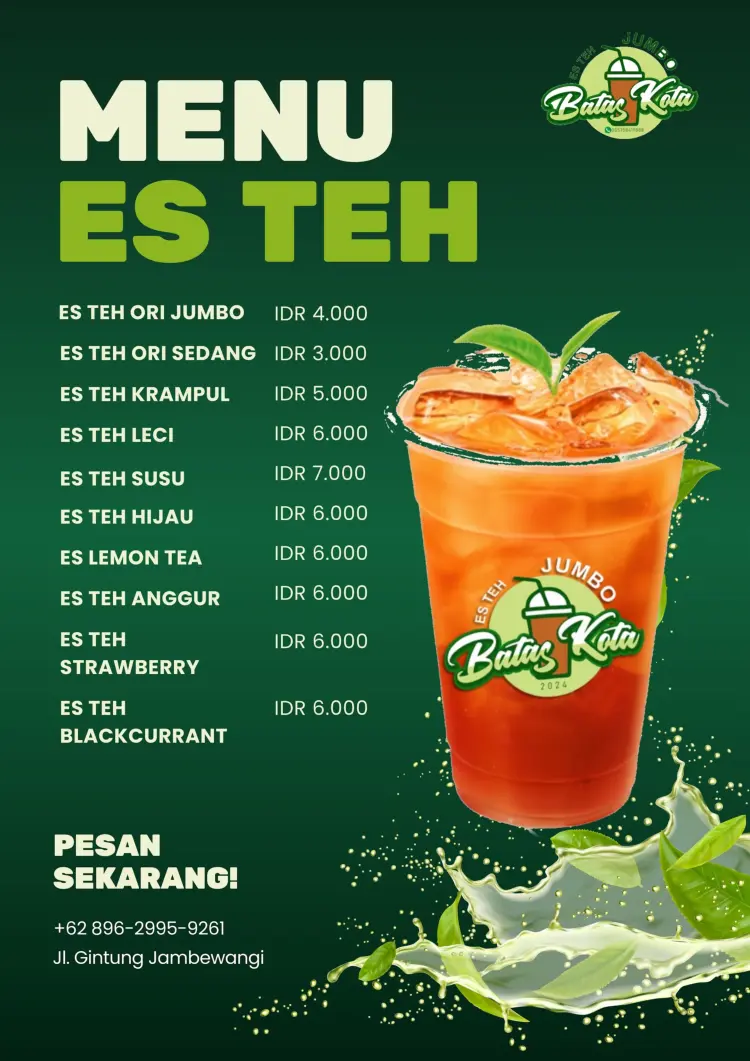 Es teh asli solo batas kota 1