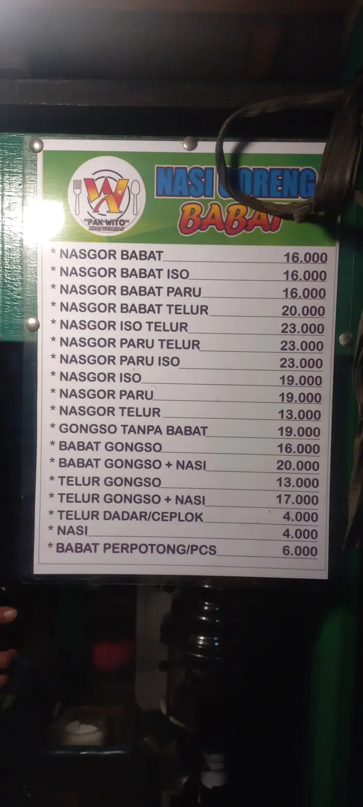Nasi Goreng Babat Pak Wito "Khas Welahan" 6