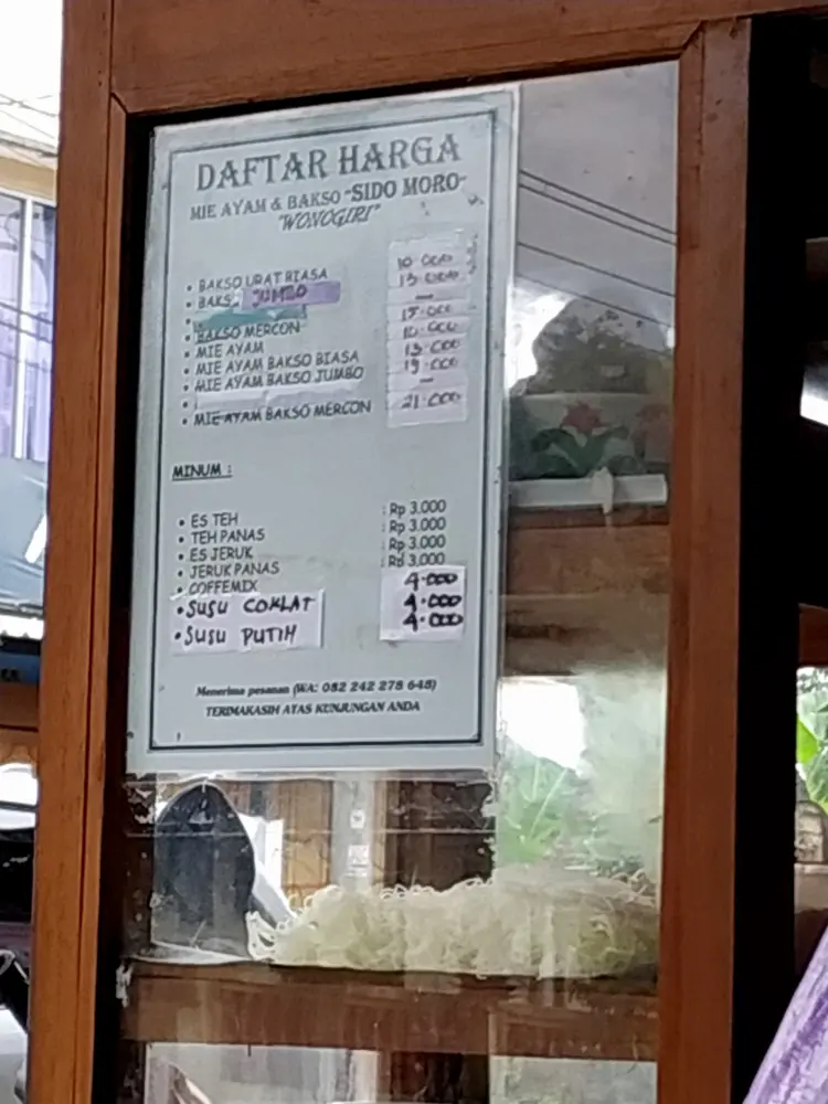MIE AYAM & BAKSO SIDO MORO WONOGIRI 4