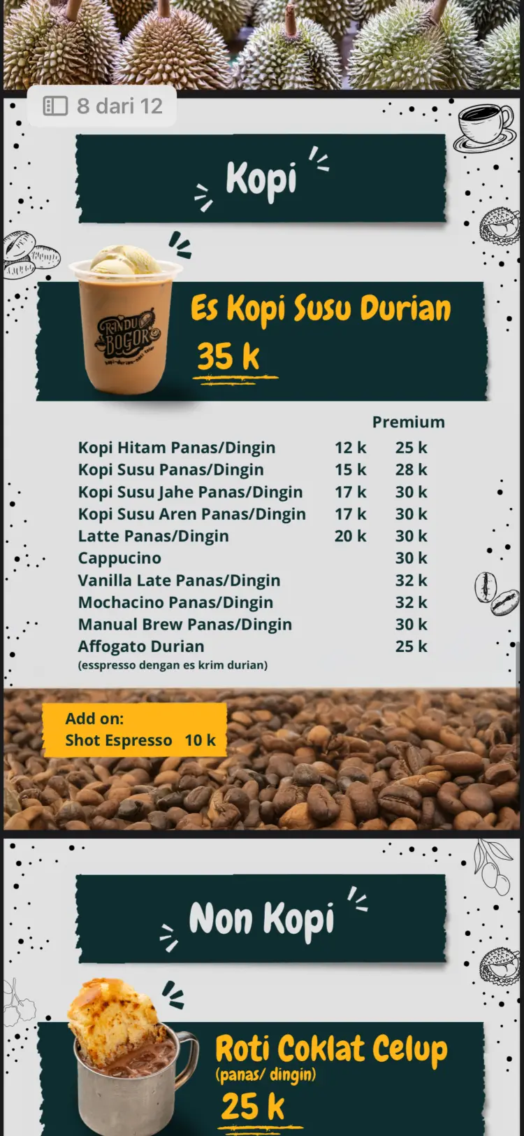 Rindu Bogor Kopitiam & Durian 9