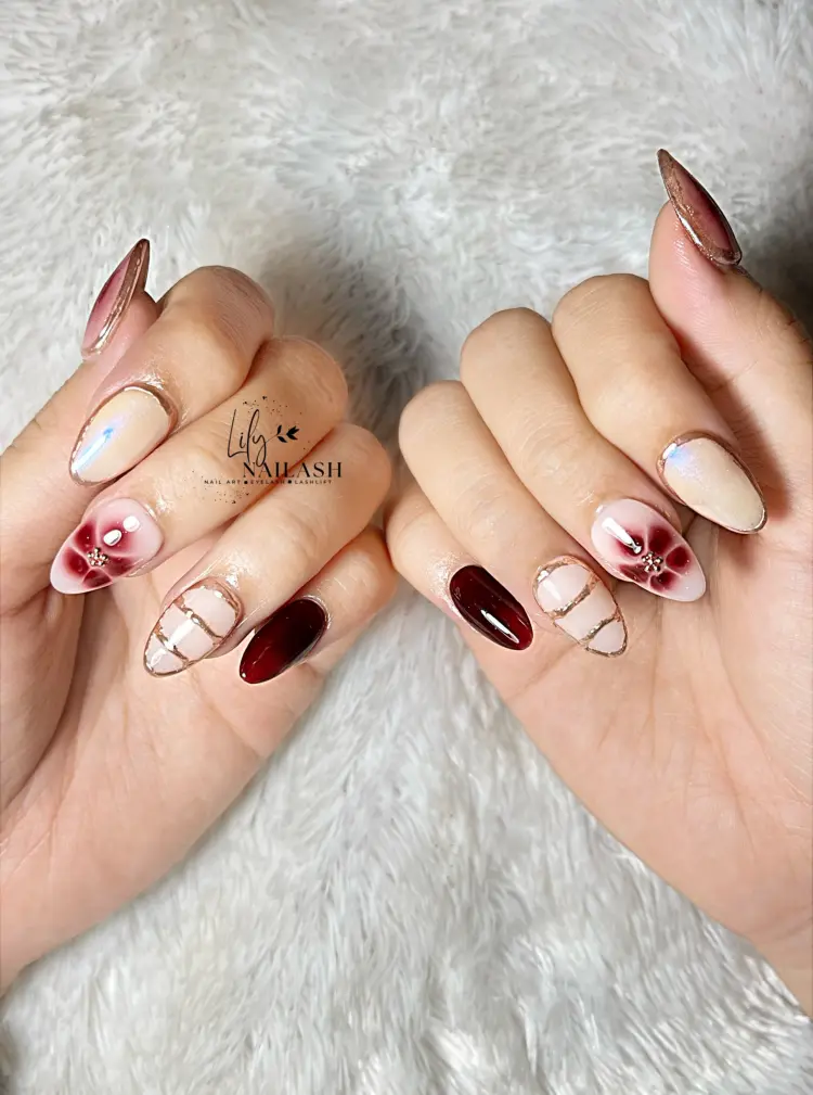 lily_nailash, nail art parungpanjang 1