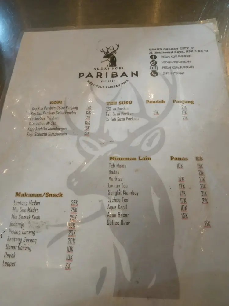 Kedai Kopi Pariban Galaxy 10