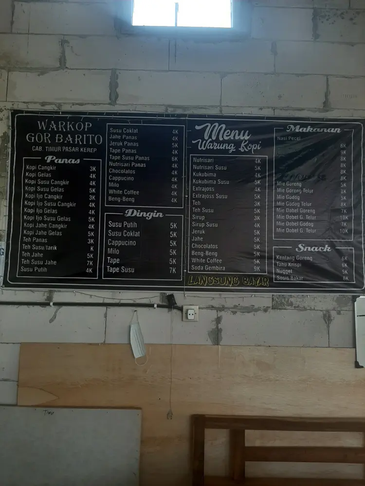 WARKOP BARITO TIMUR PASAR KEREP 6