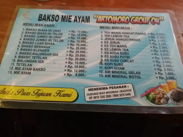 Bakso Dan Mie Ayam "ARTOMORO" (Bakso Jumbo Sembuh) 9