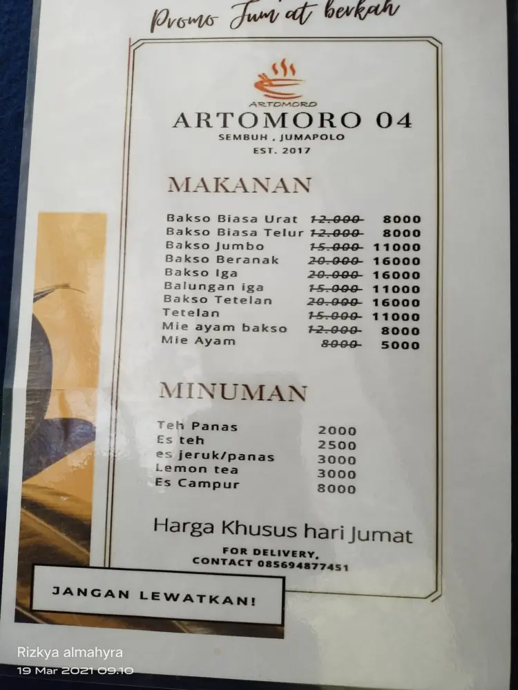 Bakso Dan Mie Ayam "ARTOMORO" (Bakso Jumbo Sembuh) 5