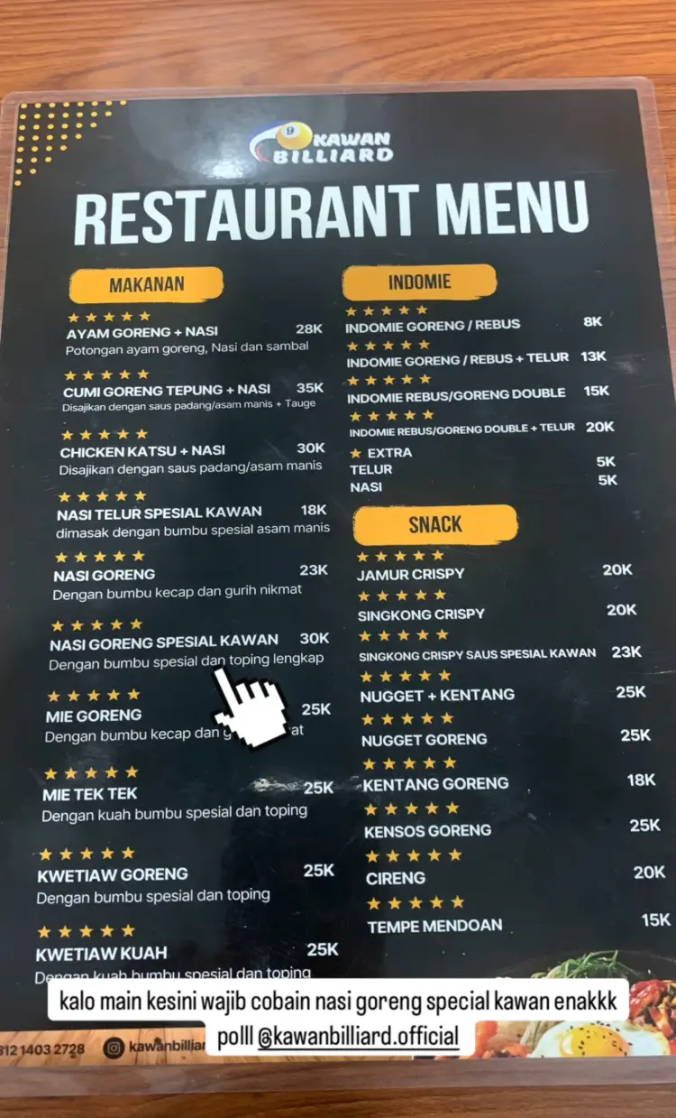 KAWAN BILLIARD CILEGON PALAS 3