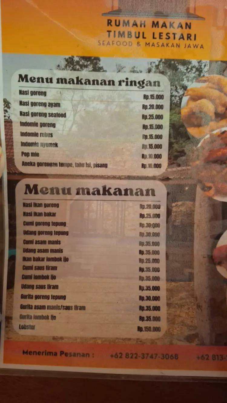 Rumah makan timbul lestari 2