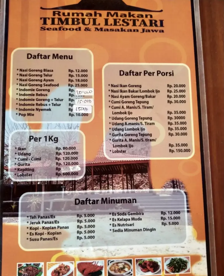 Rumah makan timbul lestari 5