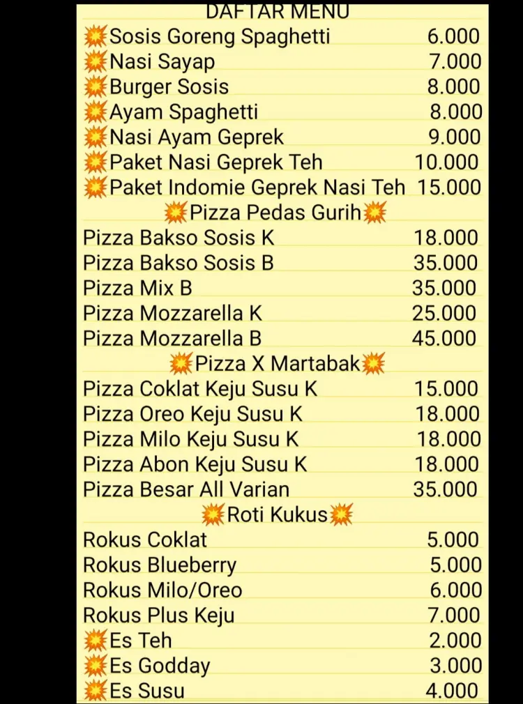 Nongkrong Barengs Pizza Burger & Geprek 2