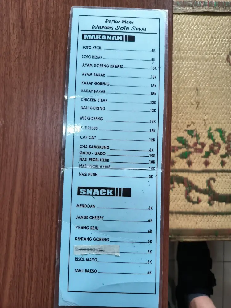 warung soto sewu Tawangmangu 9