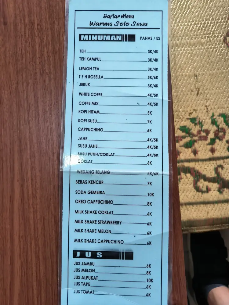 warung soto sewu Tawangmangu 10