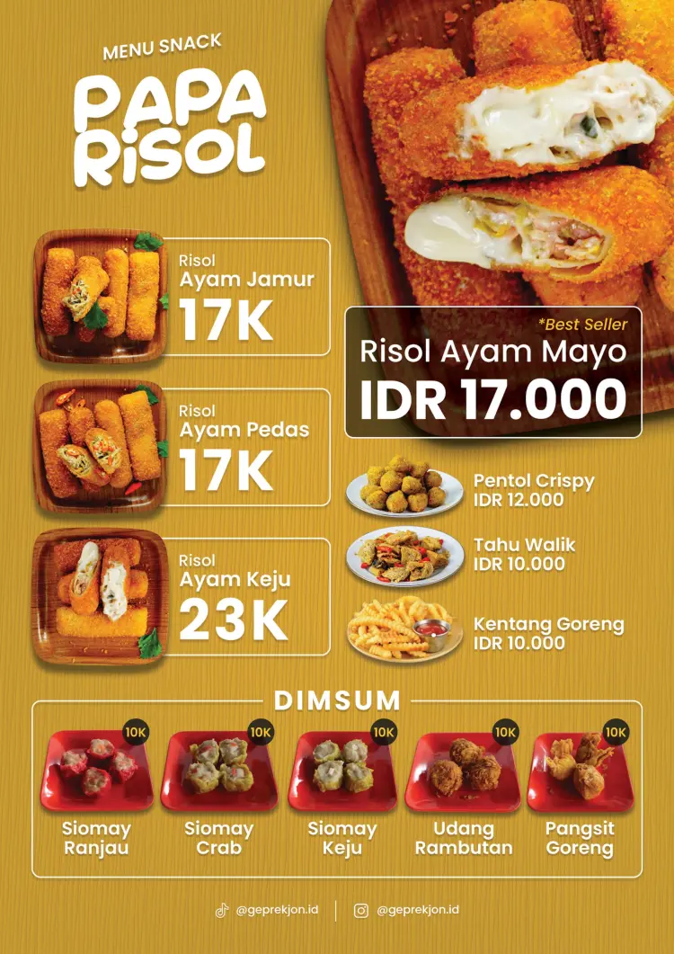 Geprek Jon x Papa Risol x Miesteak Dlanggu 9