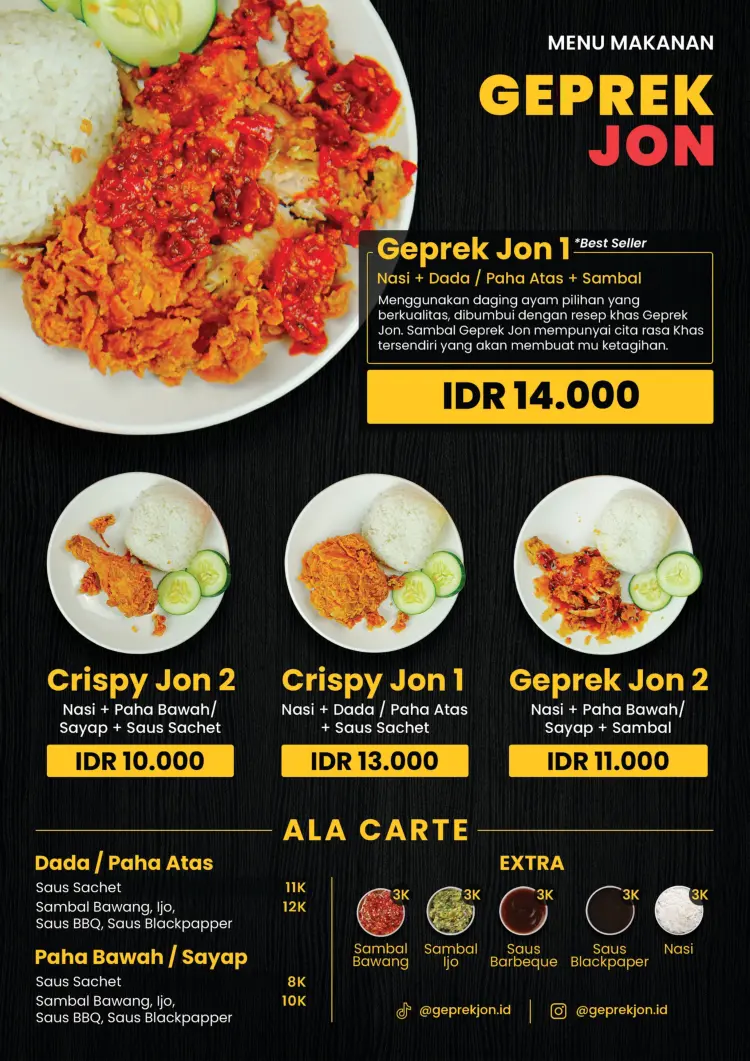 Geprek Jon x Papa Risol x Miesteak Dlanggu 5