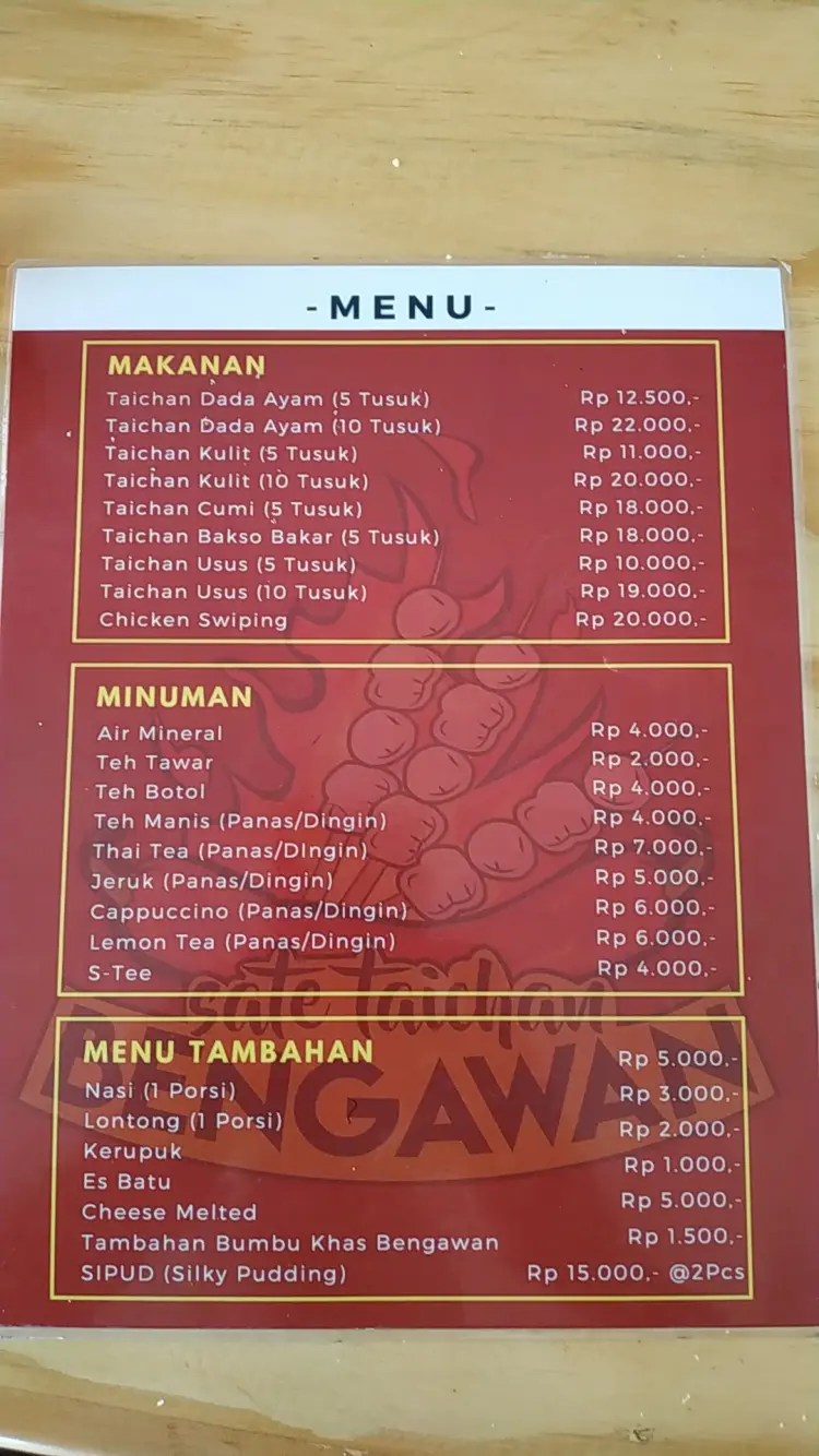 Sate Taichan Bengawan Cabang Grand Wisata 6