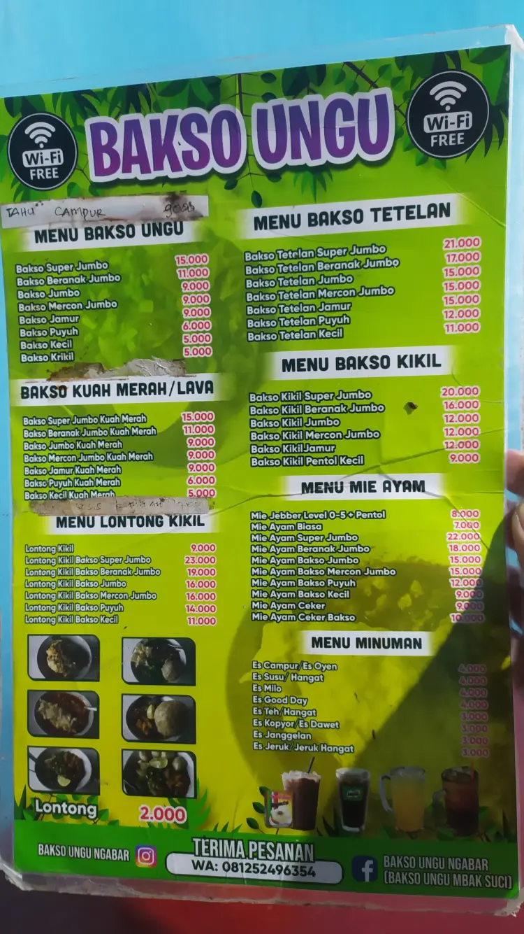 Warung Bakso Ungu Rizky Mie Ayam Mie Ayam Bakso Mie Ayam Ceker 10