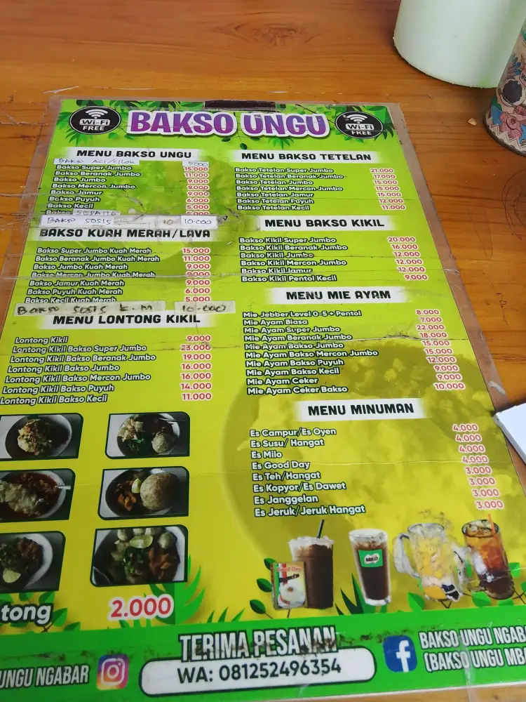Warung Bakso Ungu Rizky Mie Ayam Mie Ayam Bakso Mie Ayam Ceker 9
