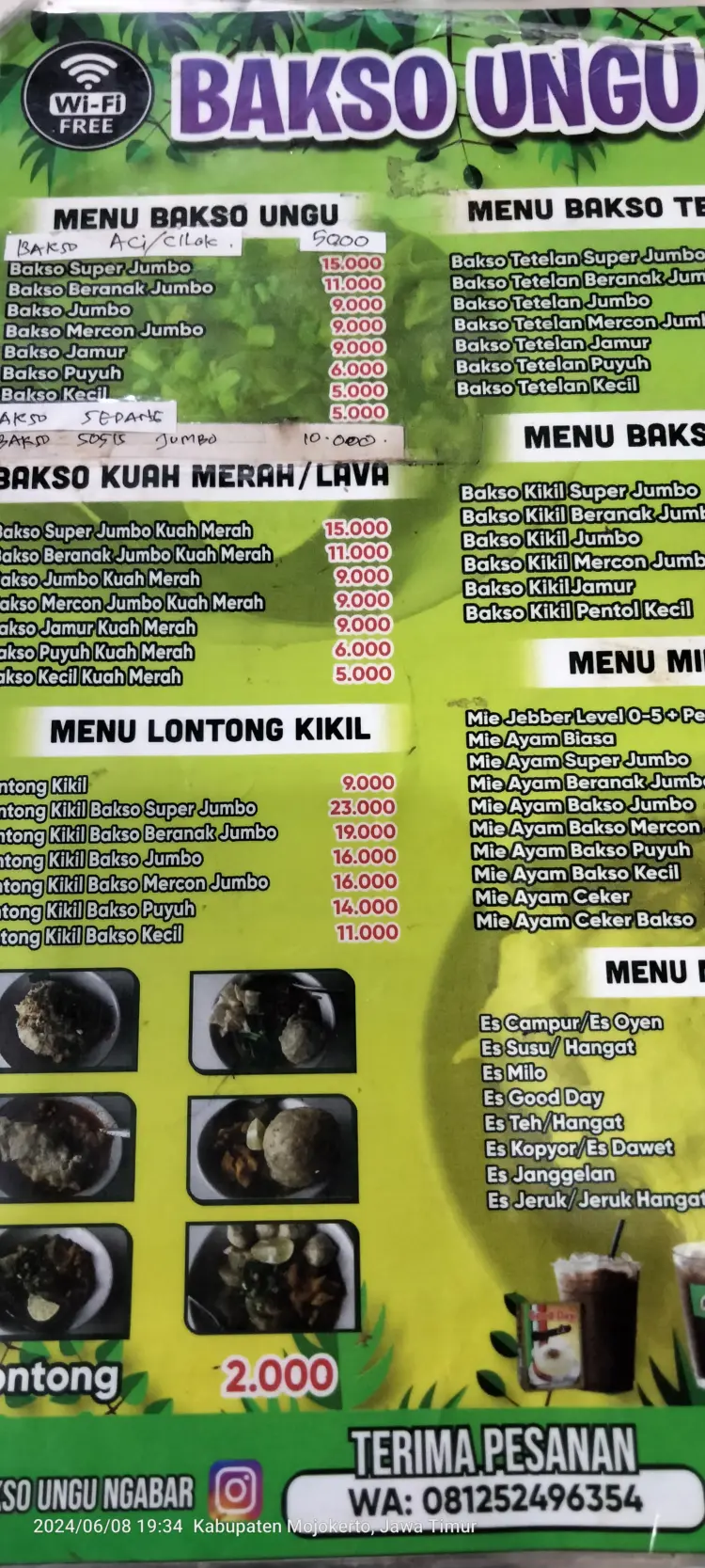 Warung Bakso Ungu Rizky Mie Ayam Mie Ayam Bakso Mie Ayam Ceker 8