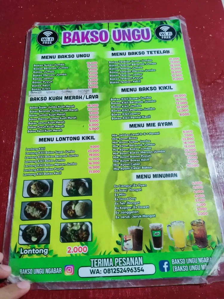 Warung Bakso Ungu Rizky Mie Ayam Mie Ayam Bakso Mie Ayam Ceker 7