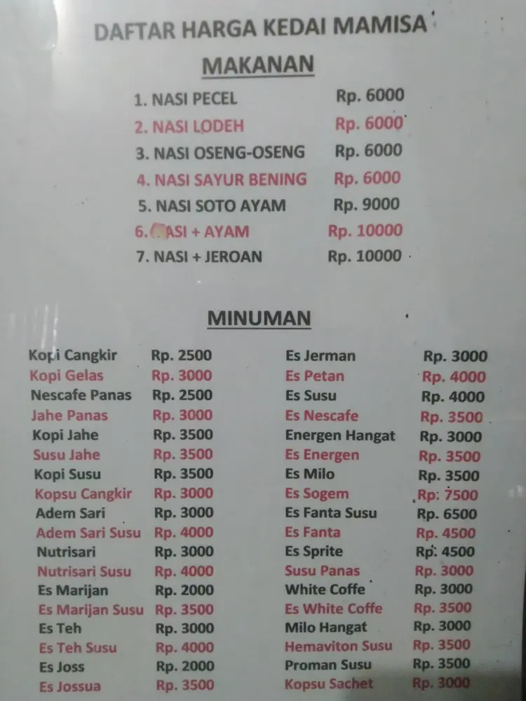 Kedai Mamisa 9