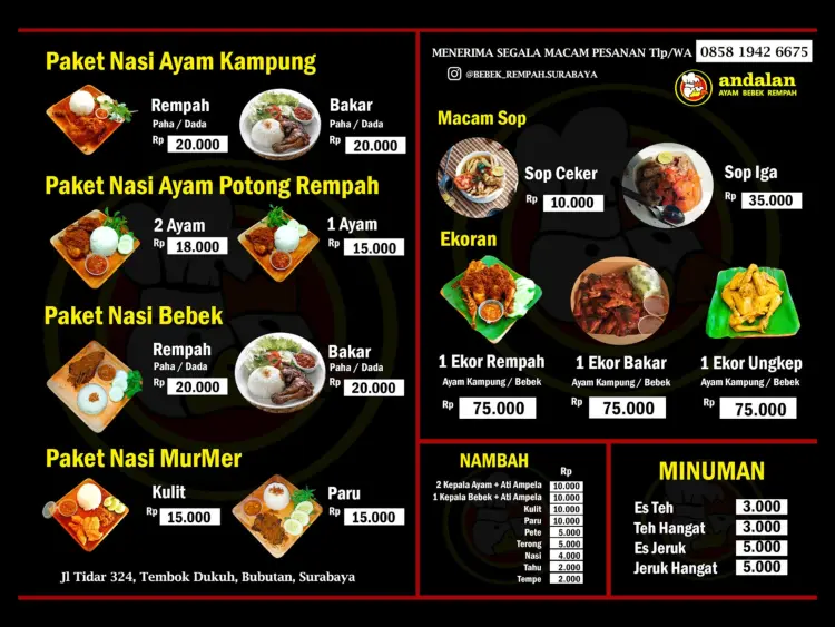 Andalan Ayam Bebek Rempah Surabaya 3