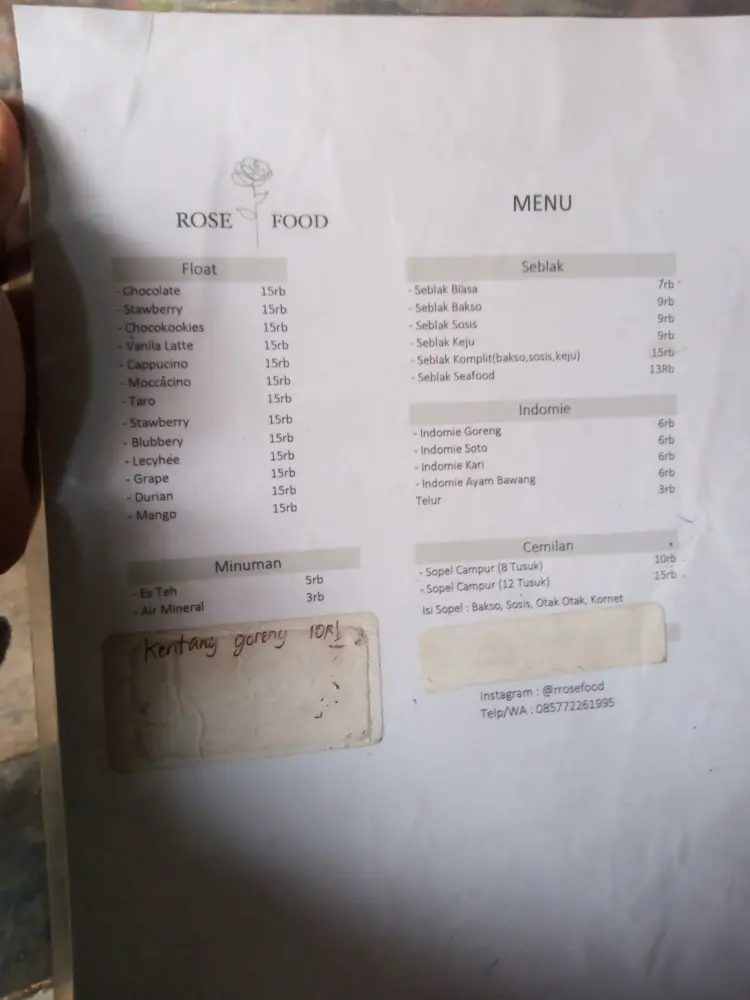 ROSE FOOD ( FLOAT MENARA) 4