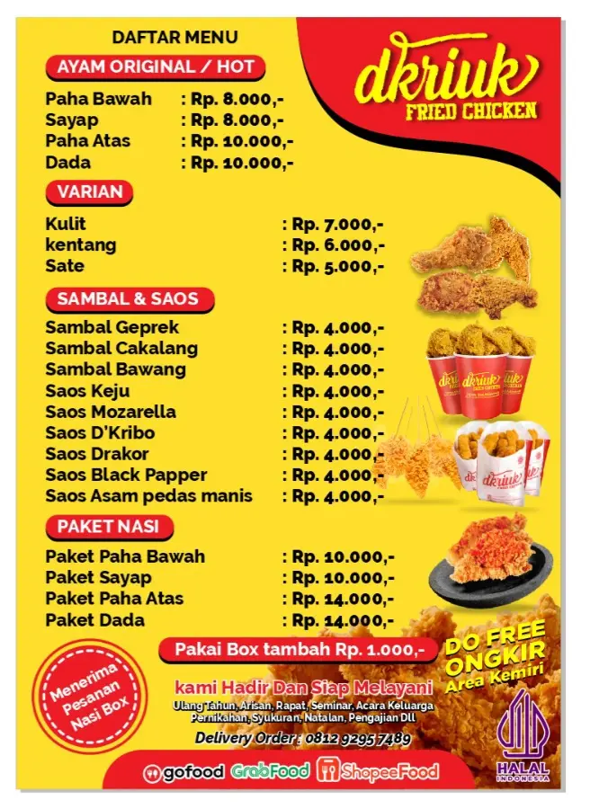 DKRIUK FRIED CHICKEN KEMIRI 2