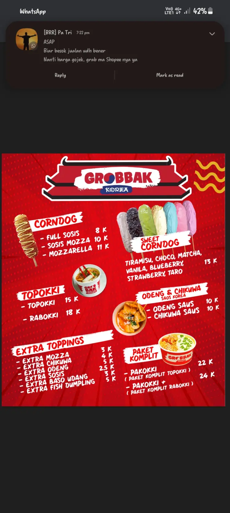 Grob Bak Korea, Antapani 3