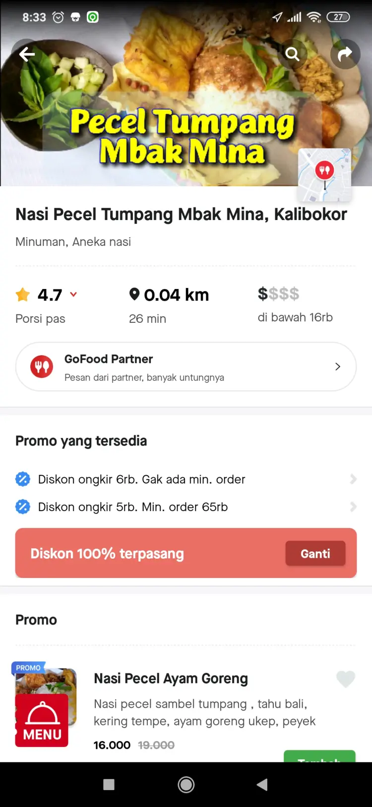 Pecel Tumpang Mbak mina 3