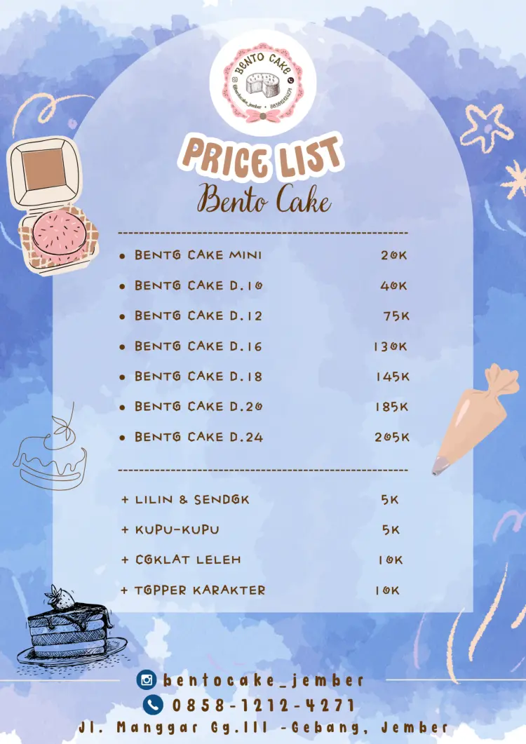 Bento Cake Tart Mini Jember 4