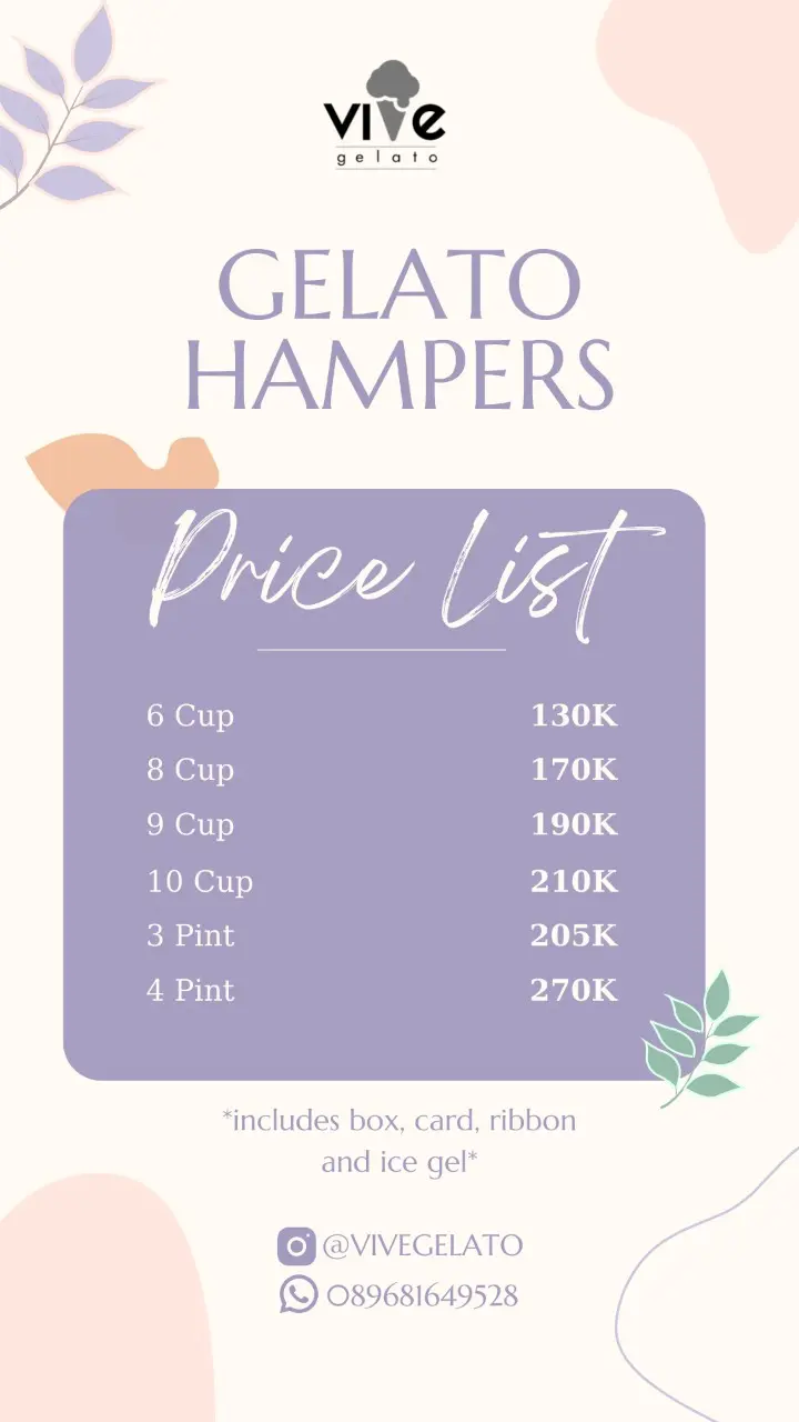 VIVE Gelato | Hamper Parcel Gift 2