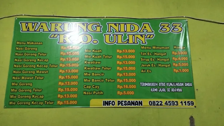 Warung Nida 33 RO Ulin 4