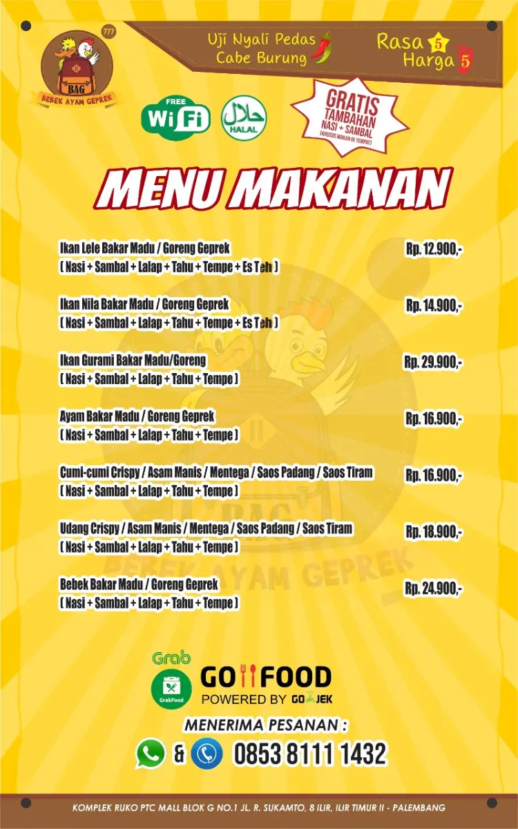 Bebek Ayam Geprek 777 PTC 10