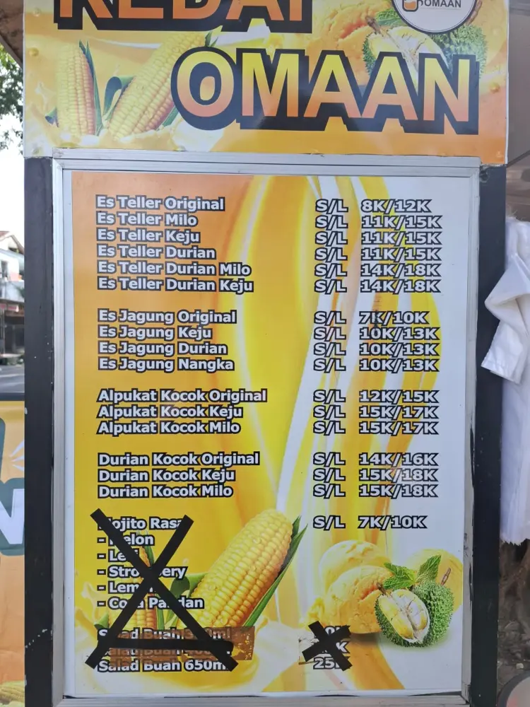 Kedai omaan cabang 2 genteng 2