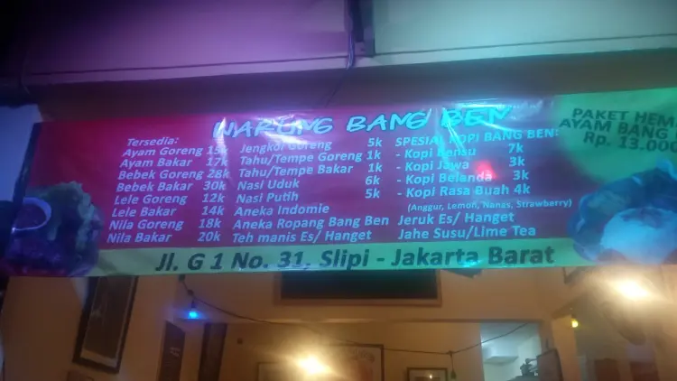 Warung Bang Ben Slipi 2