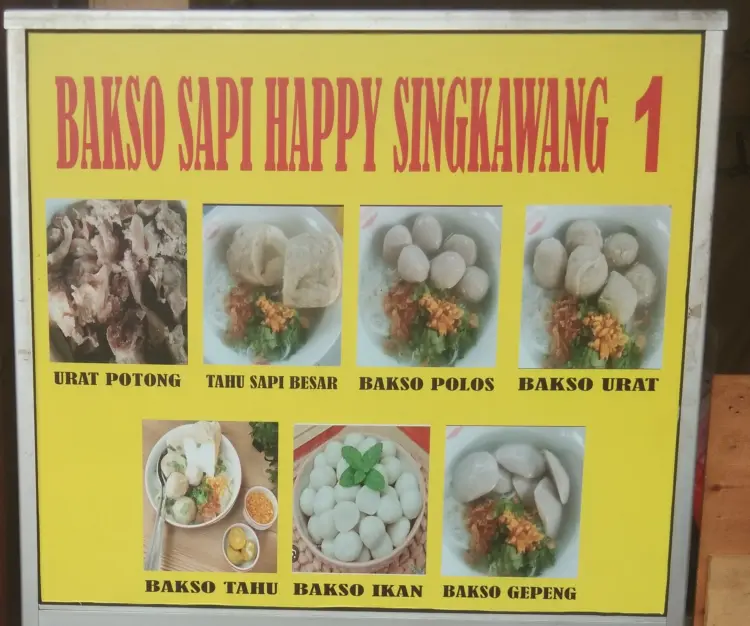 Bakso Sapi Happy Singkawang - Cabang Bawah Kolong Layang KRL 5