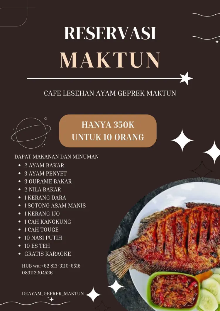 Cafe Lesehan mak tun 10