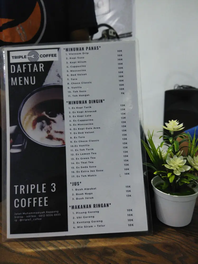 Warkop Triple 3 Coffee Rappang 9