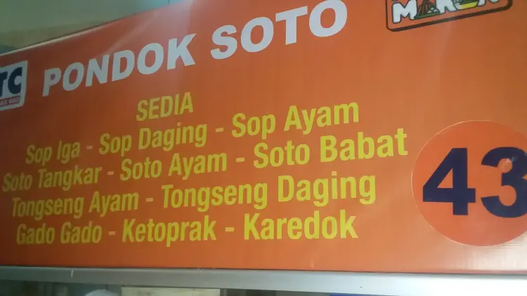 Pondok Soto,ITC Cempaka Mas 3