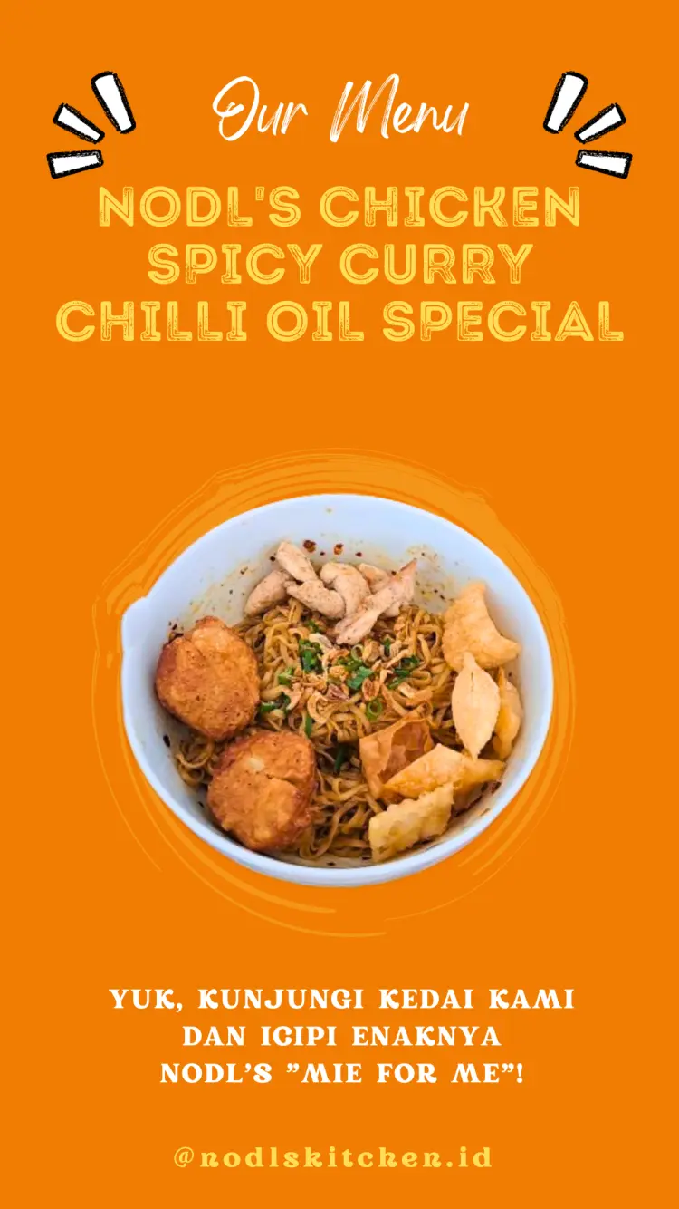 Nodls Special Mie Kari Ayam Chilli Pedas | Mie Ayam Bawang | Bakso Goreng | Dimsum 8