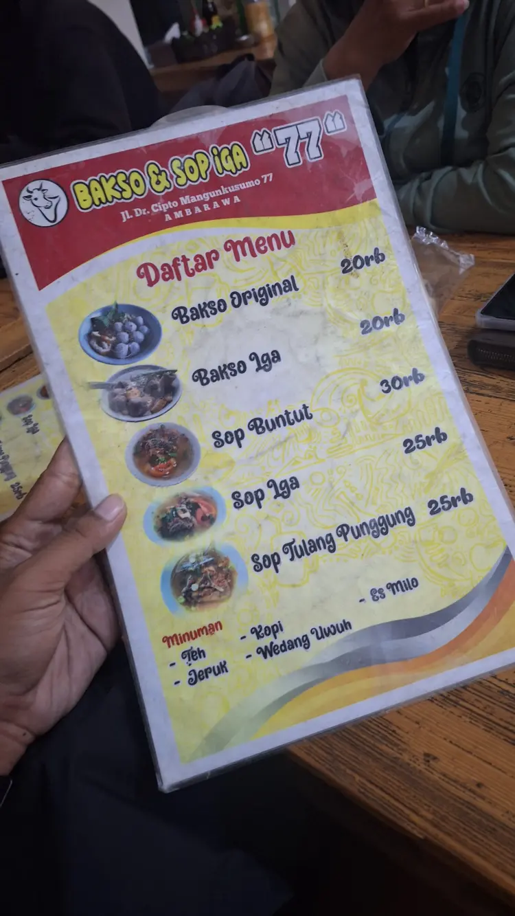 BAKSO dan SOP IGA 77 7