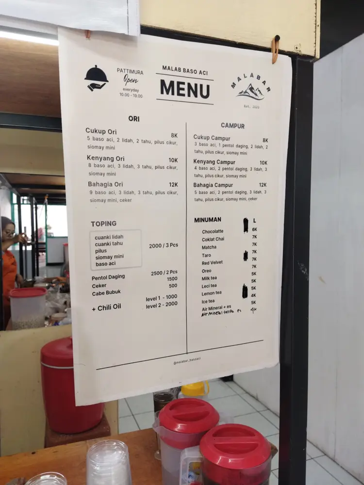 Malabar Baso Aci , Puri 3