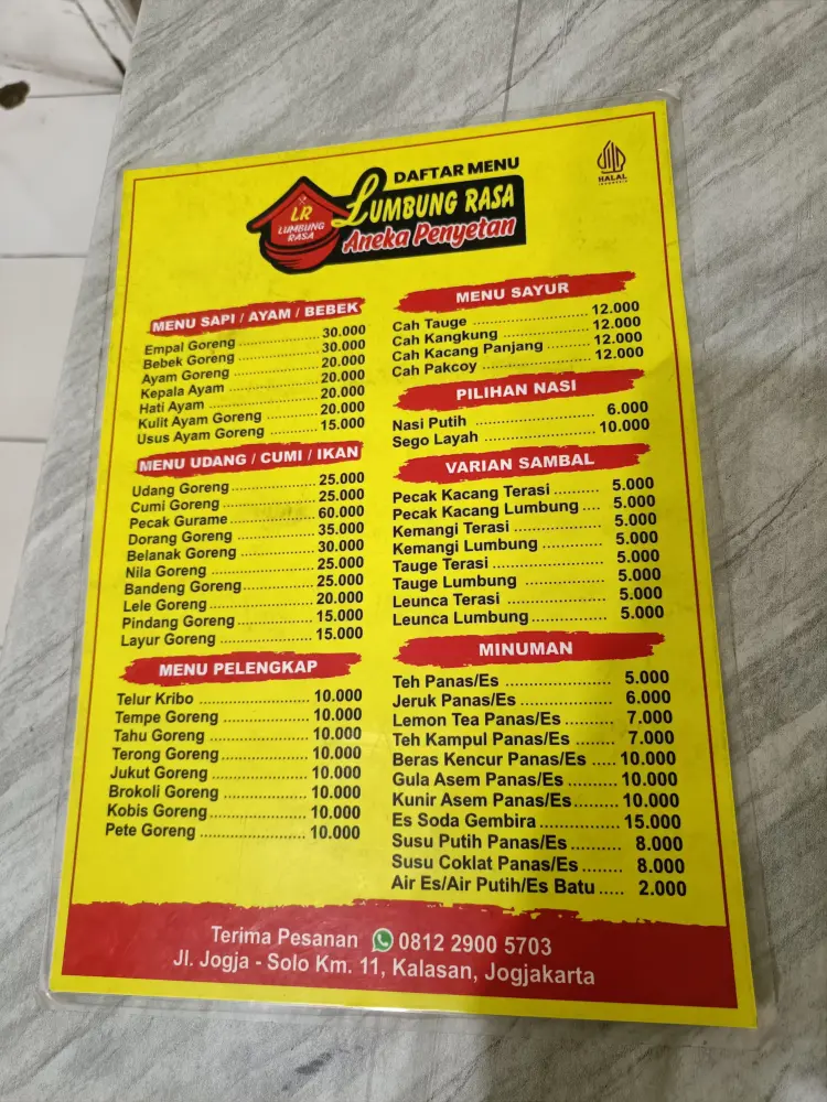 Lumbung Rasa Kalasan Aneka Penyetan 9