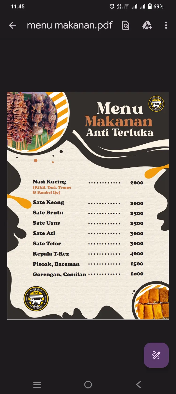 ANGKRINGAN KPH "ANTI TERLUKA" 10