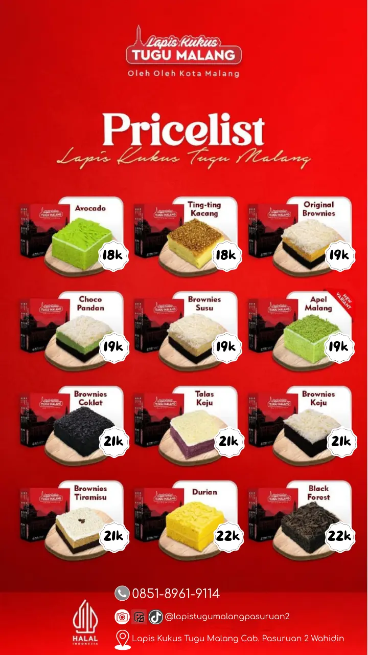 Lapis Kukus Tugu Malang, Cab. Pasuruan 2 Wahidin 4