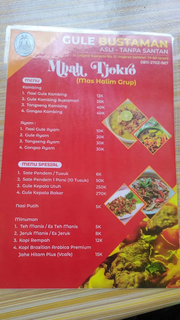 Gule BUSTAMAN Asli - tanpa santan Mbah TJOKRO (mas Halim Grup) 6