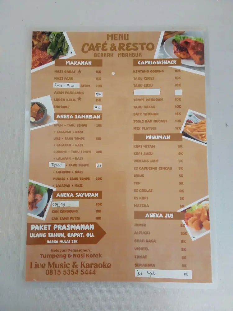 Caffe & Resto "BERKAH MBAHBUK" 2