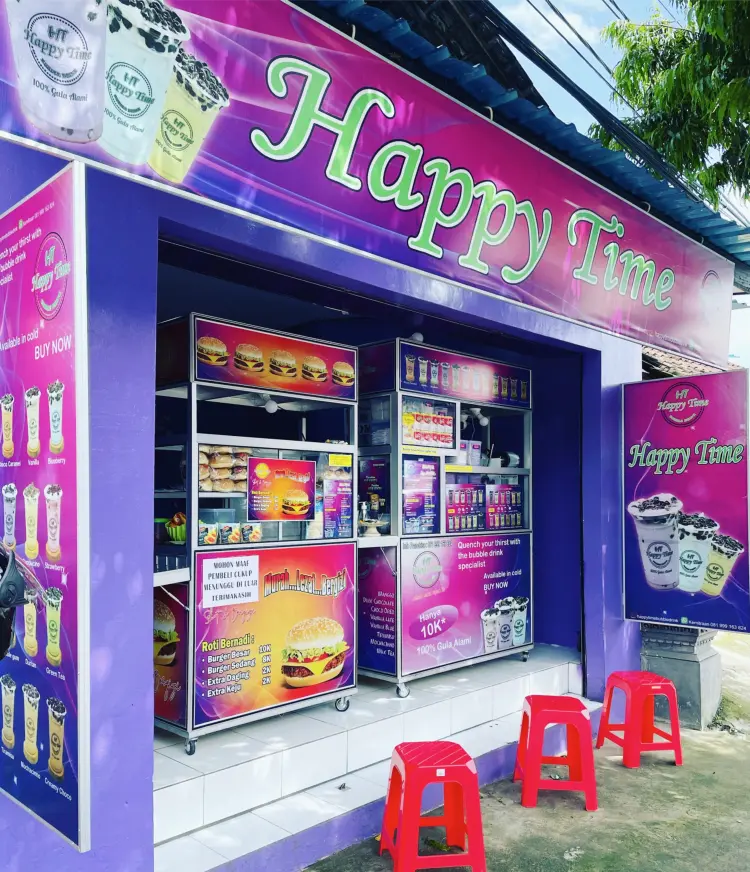 Happy time bubble drink Banjar Kalah 1